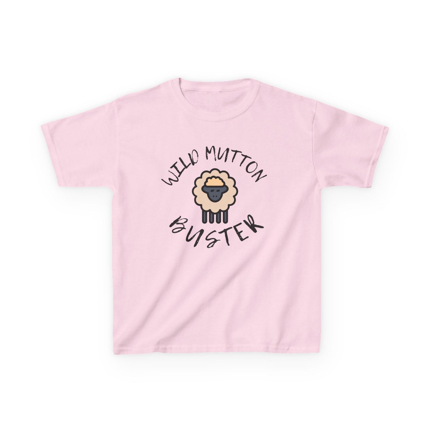 Wild Mutton Buster Kids Tee -  Little Cowboy Design