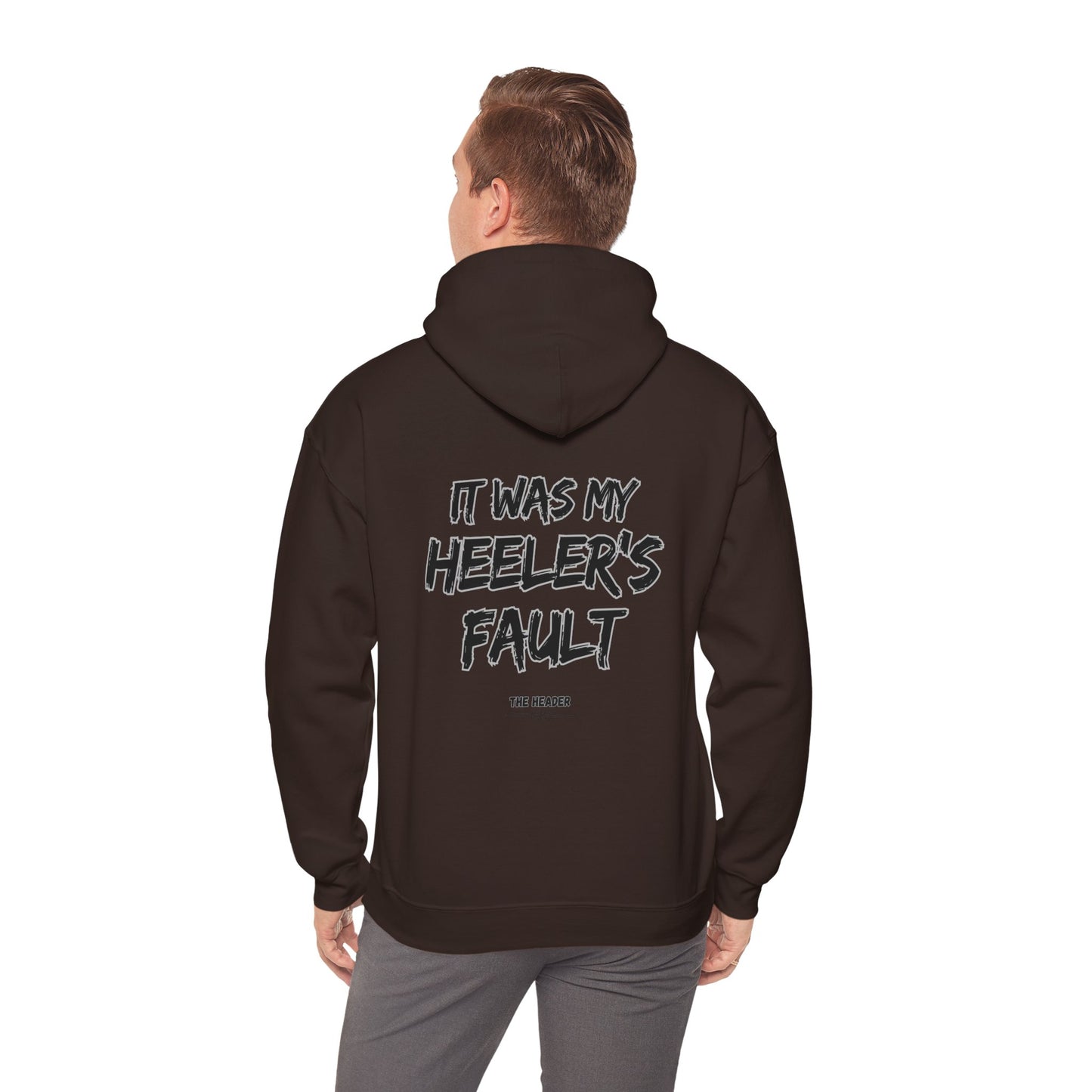 HEELER'S FAULT TEAM ROPING PARTNER RODEO Unisex Heavy Blend™ Hooded Sweatshirt