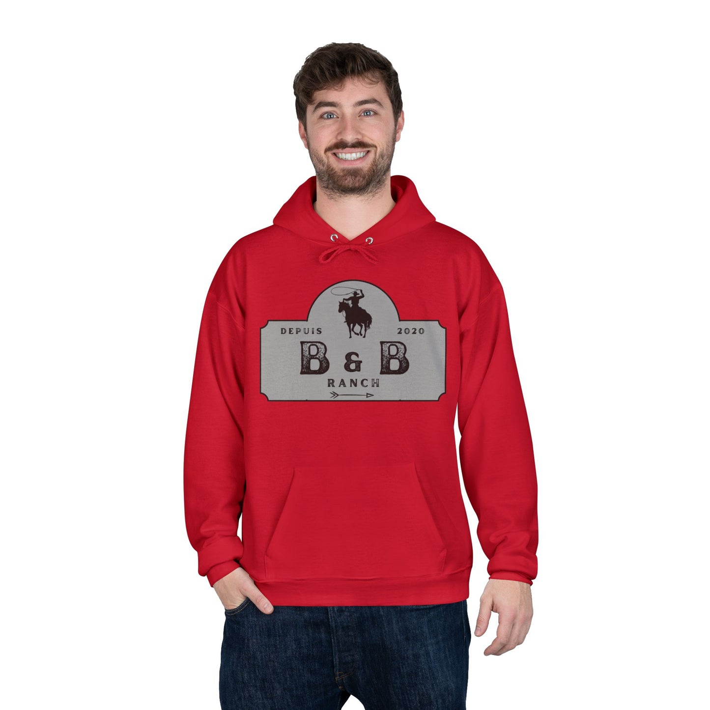 RANCH B & B LOGO Unisex EcoSmart® Pullover Hoodie Sweatshirt