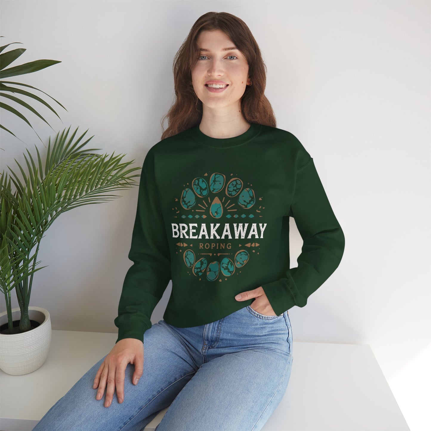 Crewneck Unisexe Breakaway - Turquoise Simple