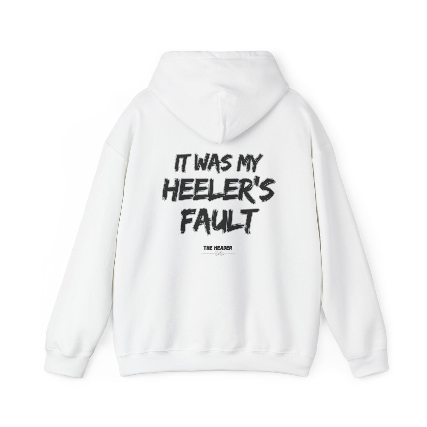 HEELER'S FAULT TEAM ROPING PARTNER RODEO Unisex Heavy Blend™ Hooded Sweatshirt