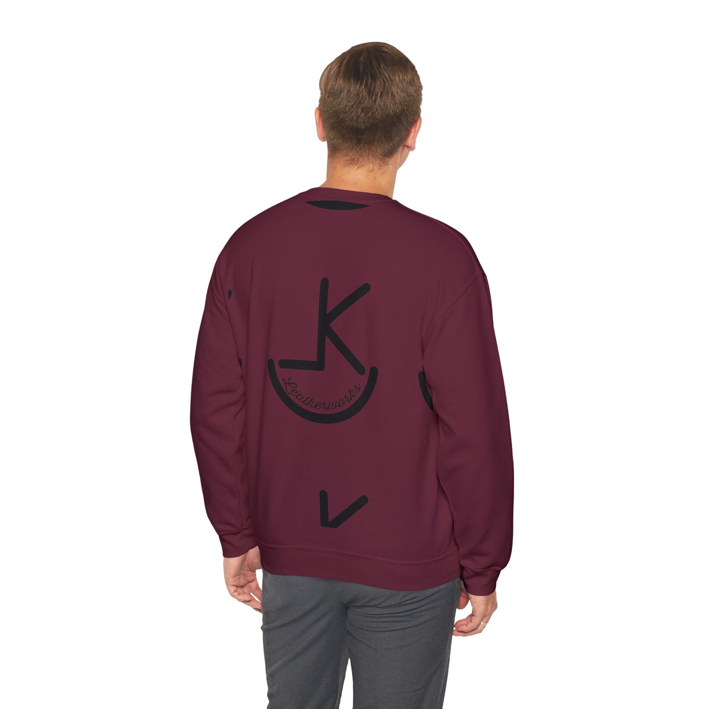 KL Leatherworks noir Minimalist Logo Crewneck Sweatshirt