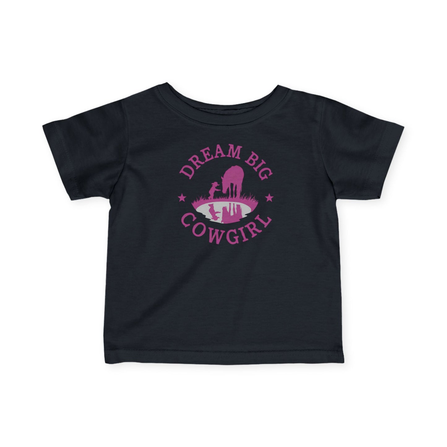'Dream Big Cowgirl' Western Baby Shirt