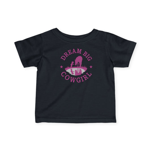'Dream Big Cowgirl' Western Baby Shirt