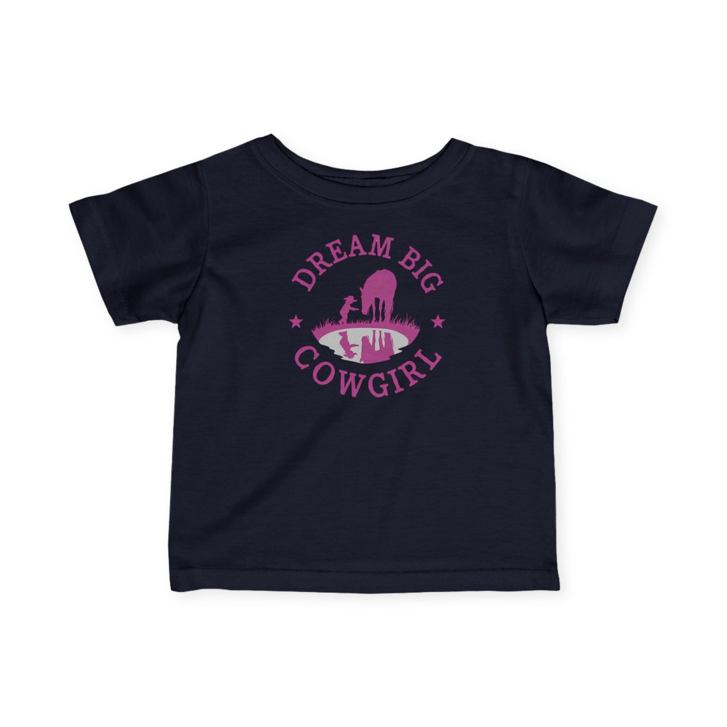 'Dream Big Cowgirl' Western Baby Shirt