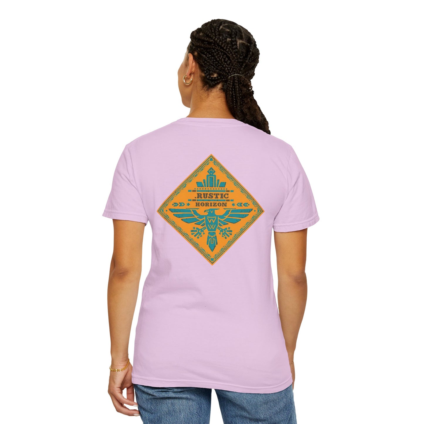 Rustic Horizon Yellow Thunderbird UNISEX T-Shirt｜Festival Wear, Casual Outfit, Gift for Nature Lovers, Vintage Style Tee, Summer Essential
