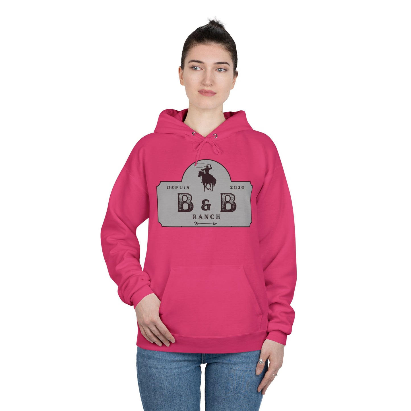 RANCH B & B LOGO Unisex EcoSmart® Pullover Hoodie Sweatshirt