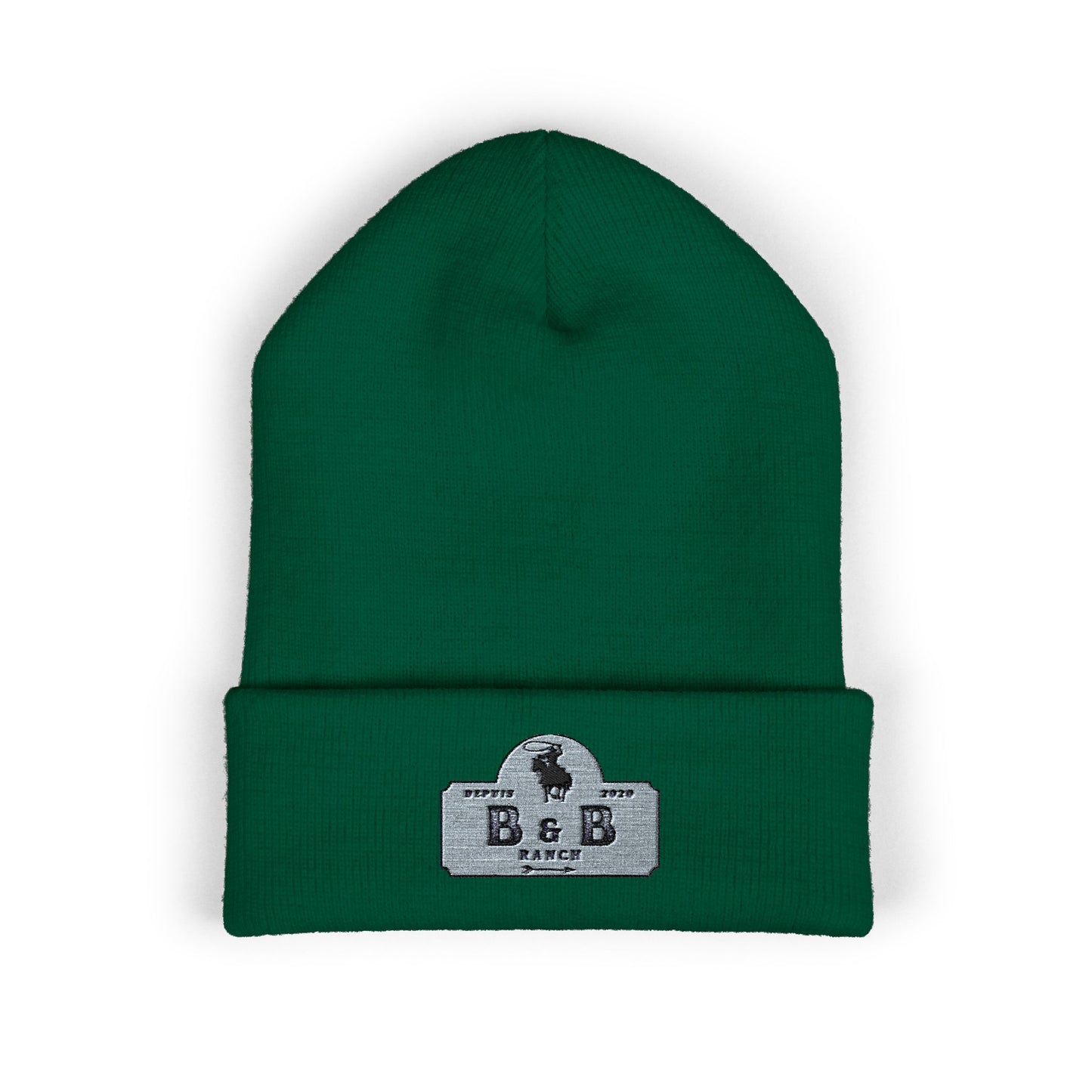 Stylish Embroidered Classic Cuffed Beanie for Fashionable Outdoor Adventures