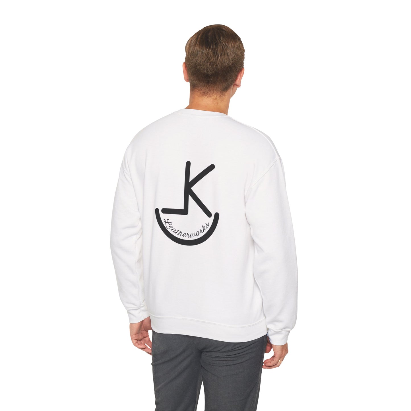KL Leatherworks noir Minimalist Logo Crewneck Sweatshirt
