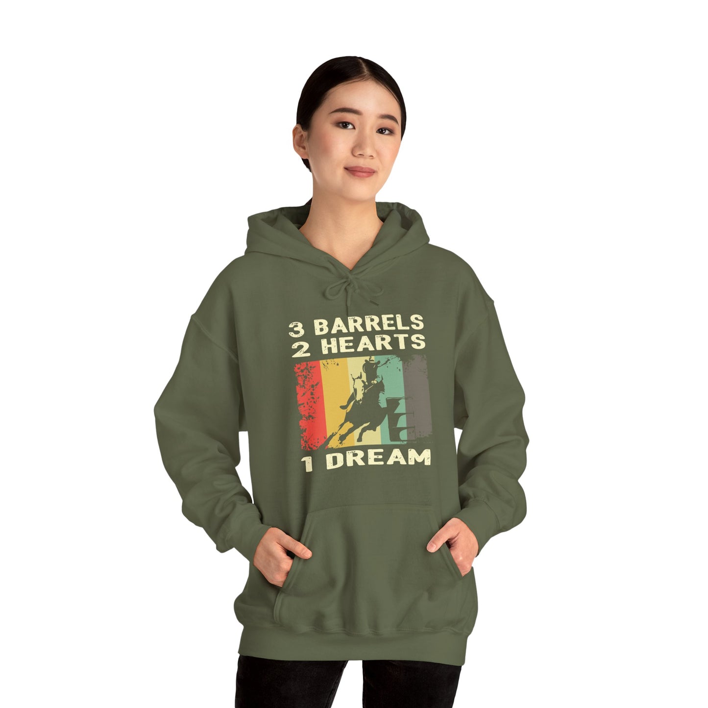 BARREL RACING Unisex Heavy Blend™ Hooded Sweatshirt