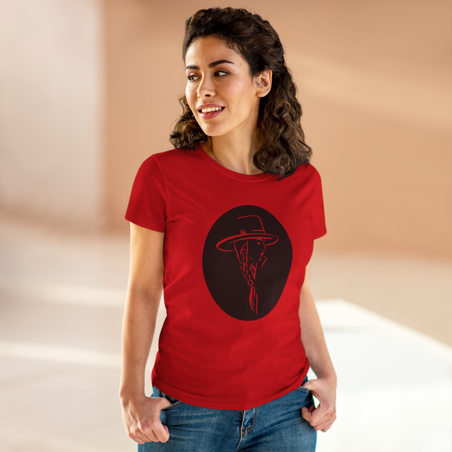 Cowgirl fashion Women's Midweight Cotton Tee SEMI AJUSTÉ