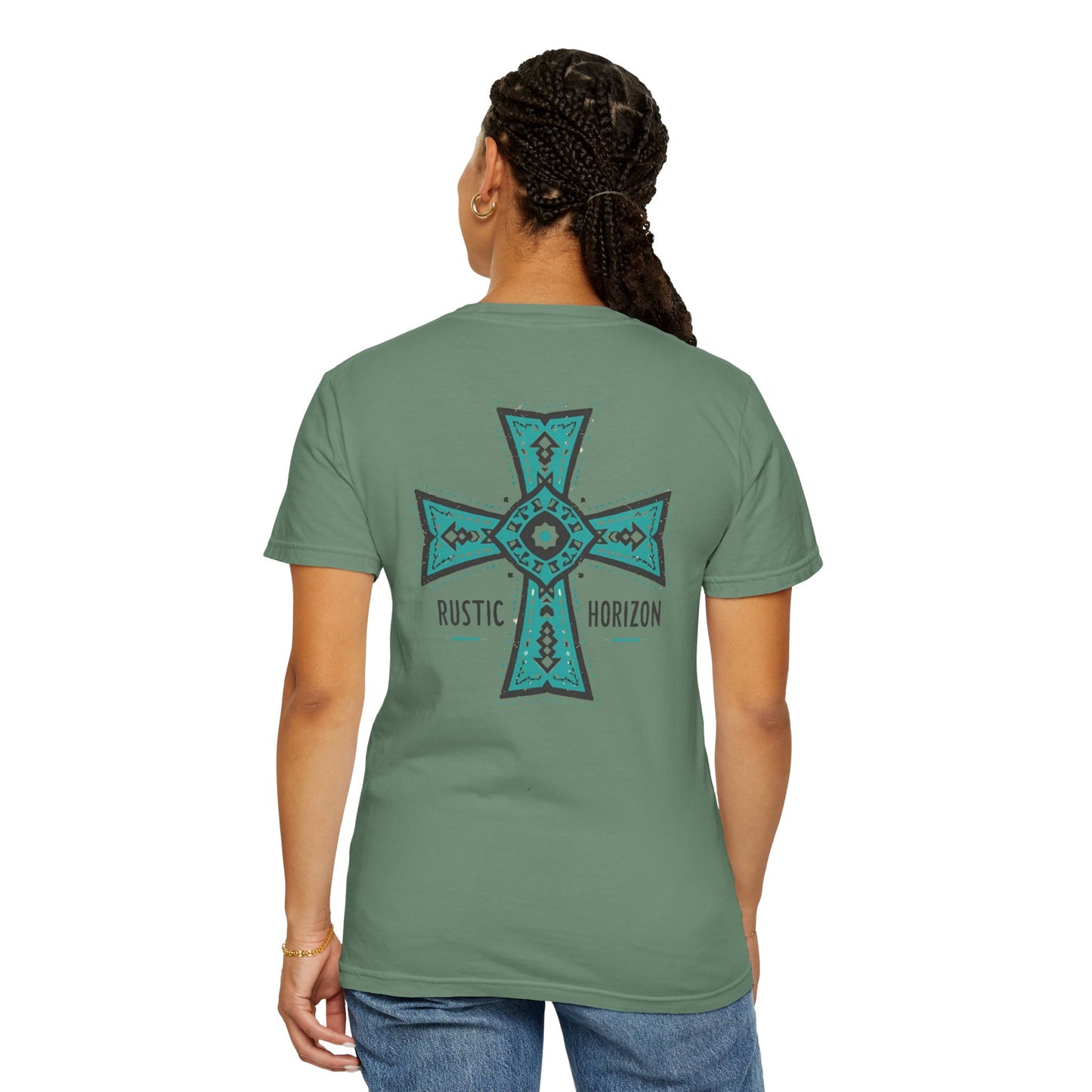 Rustic Horizon cross UNISEX T-Shirt｜Festival Wear, Casual Outfit, Gift for Nature Lovers, Vintage Style Tee, Summer Essential
