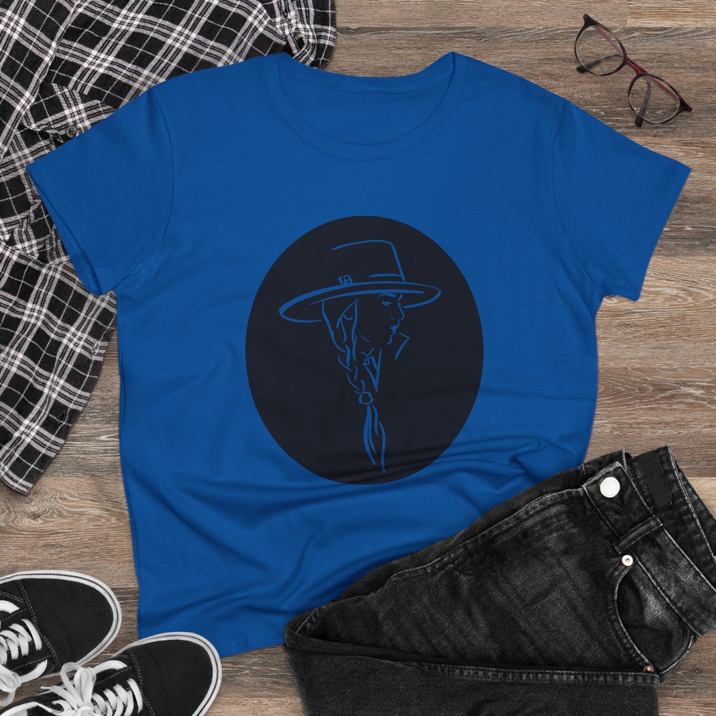 Cowgirl fashion Women's Midweight Cotton Tee SEMI AJUSTÉ