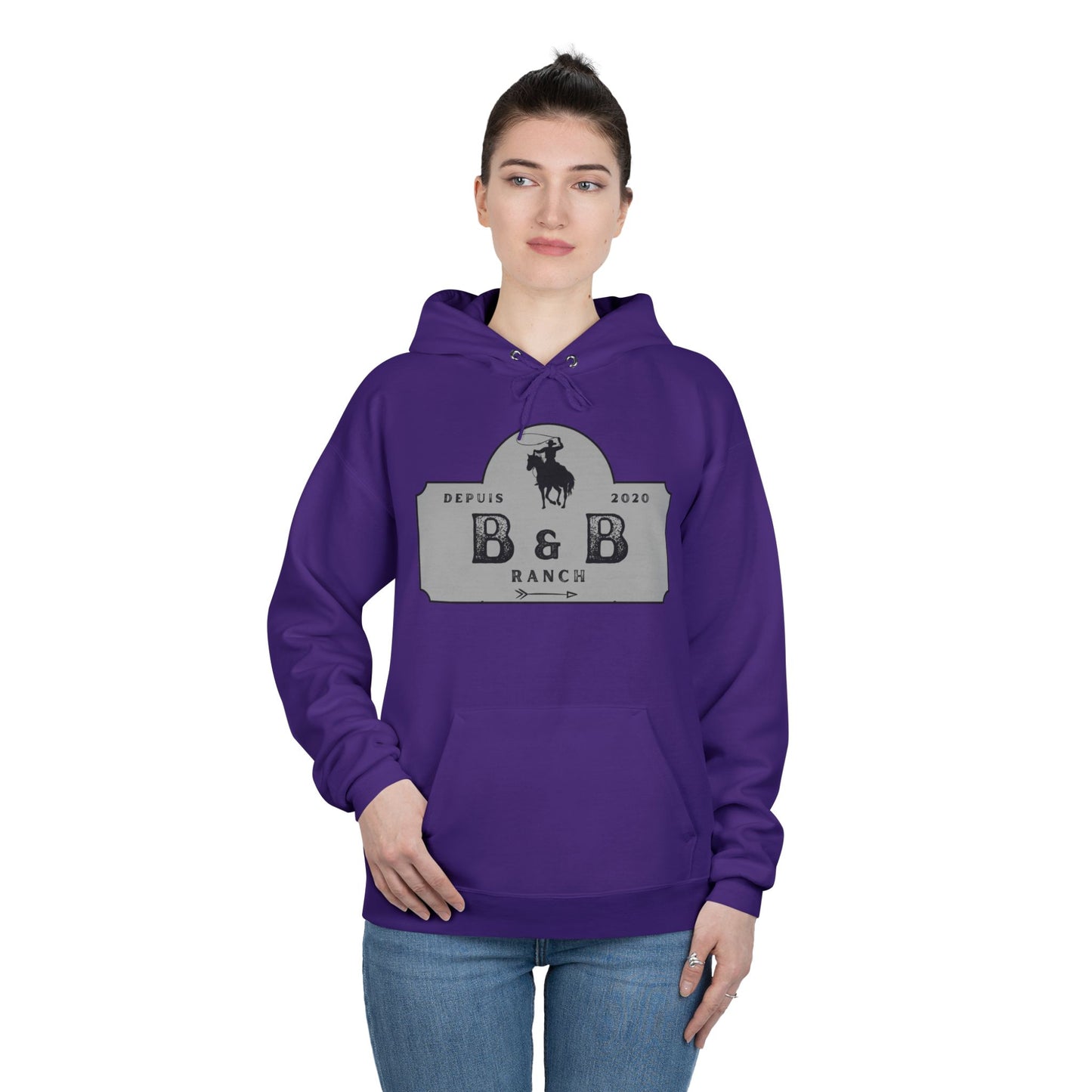 RANCH B & B LOGO Unisex EcoSmart® Pullover Hoodie Sweatshirt