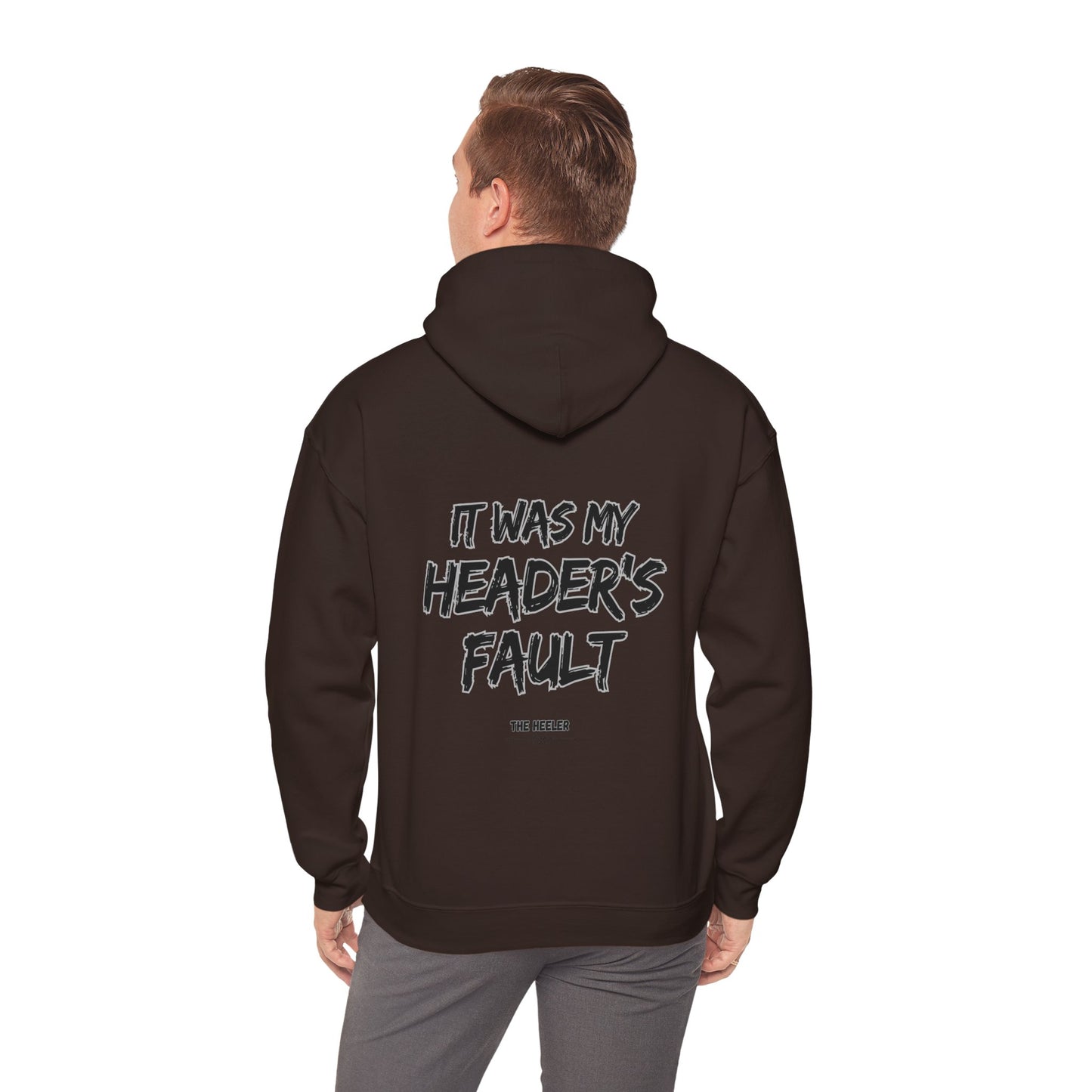 HEADER'S FAULT TEAM ROPING PARTNER RODEO Unisex Heavy Blend™ Hooded Sweatshirt