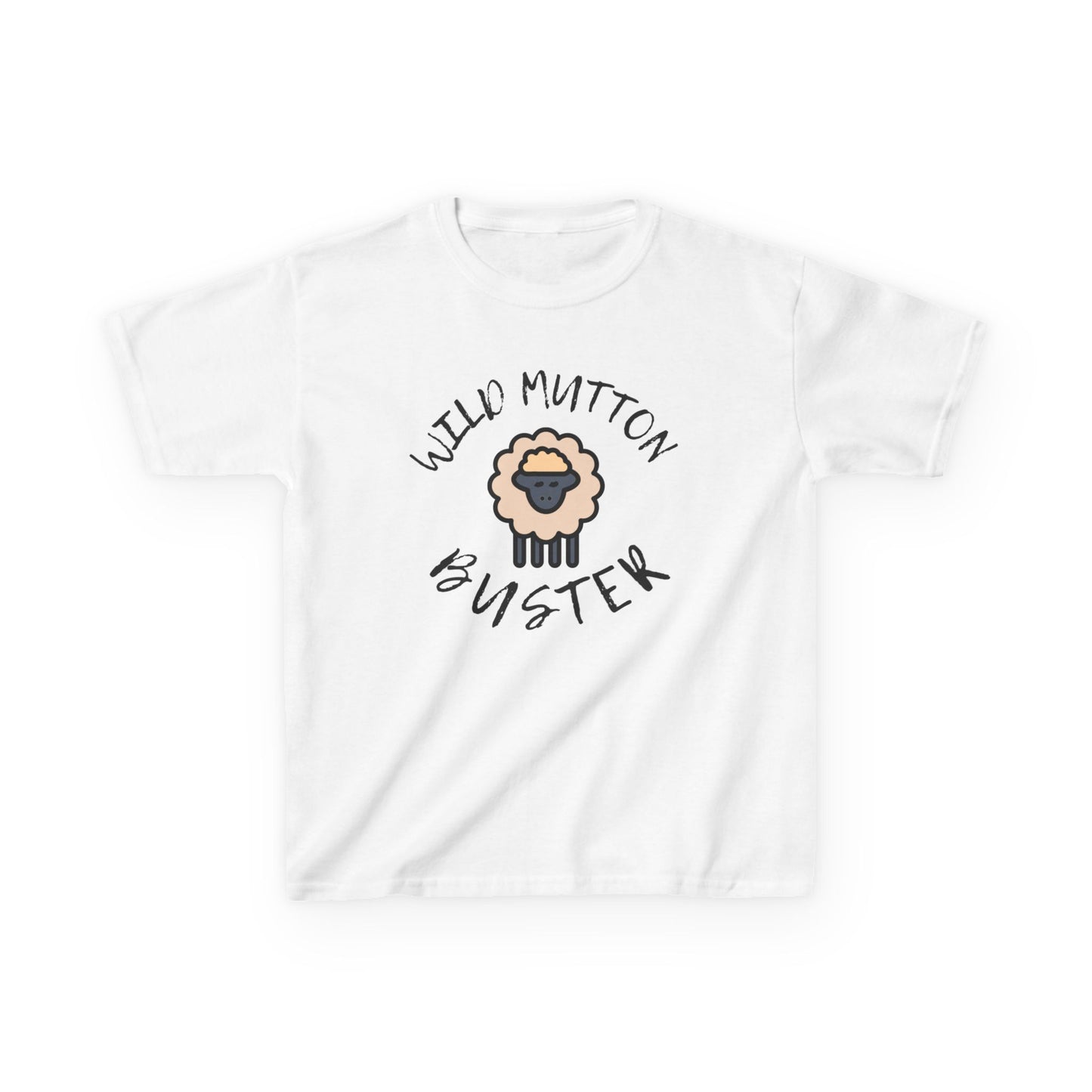 Wild Mutton Buster Kids Tee -  Little Cowboy Design