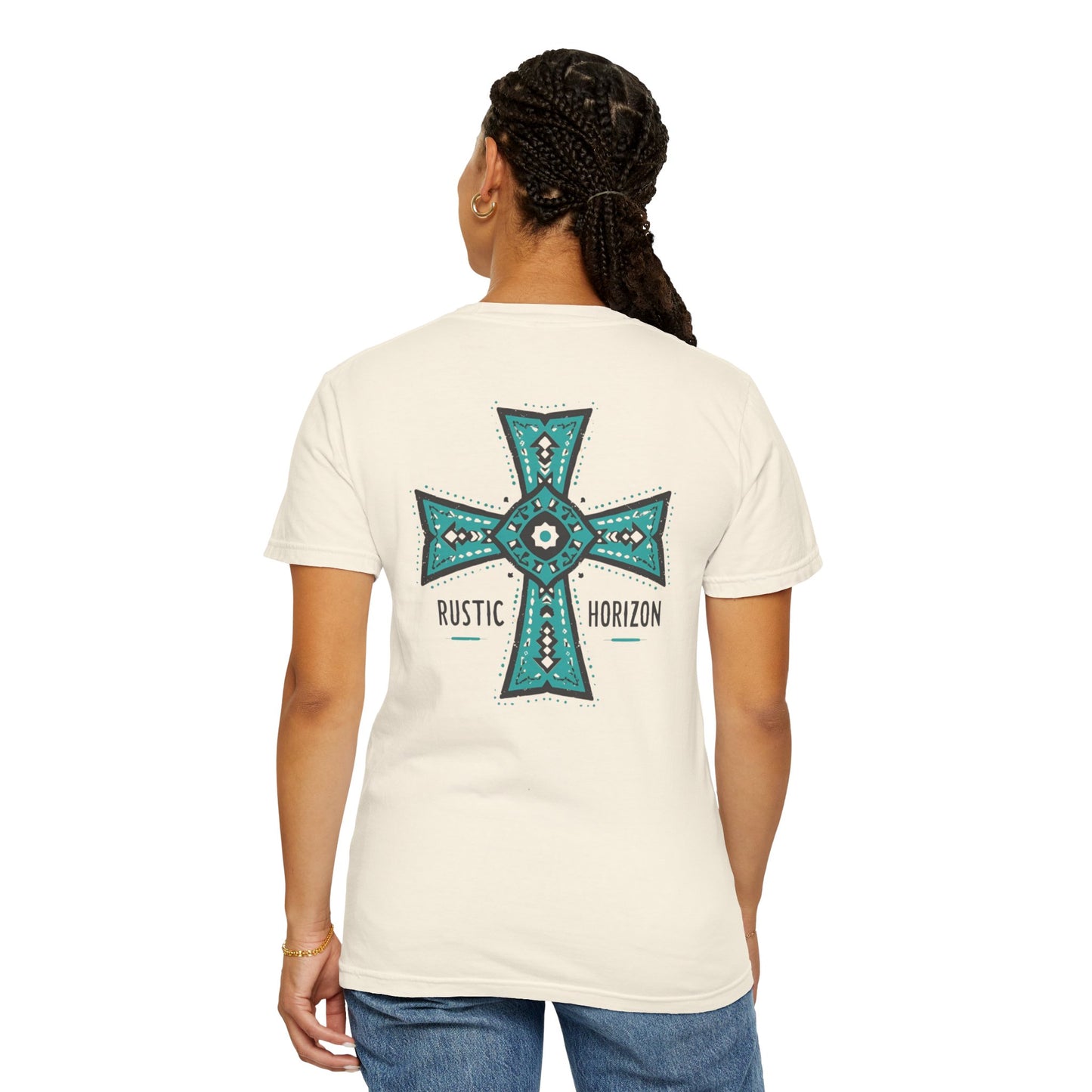 Rustic Horizon cross UNISEX T-Shirt｜Festival Wear, Casual Outfit, Gift for Nature Lovers, Vintage Style Tee, Summer Essential