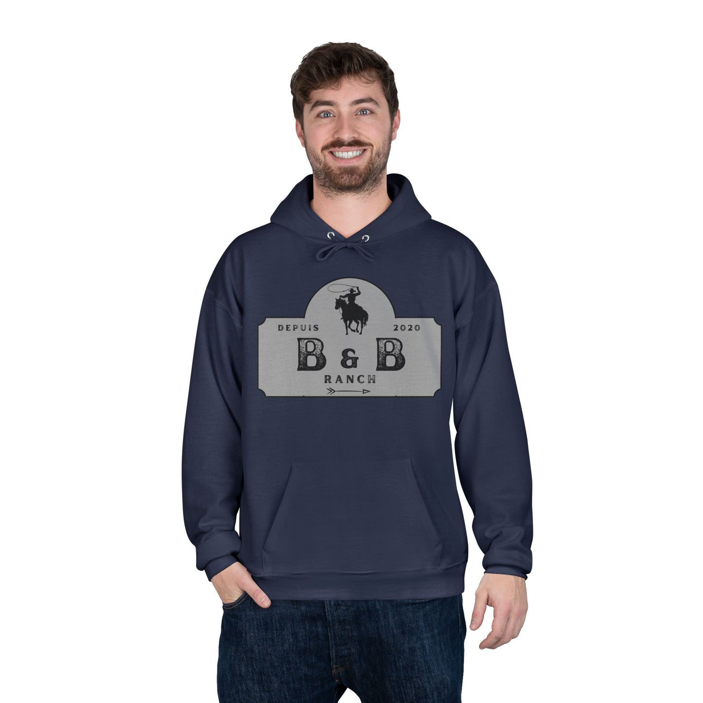 RANCH B & B LOGO Unisex EcoSmart® Pullover Hoodie Sweatshirt