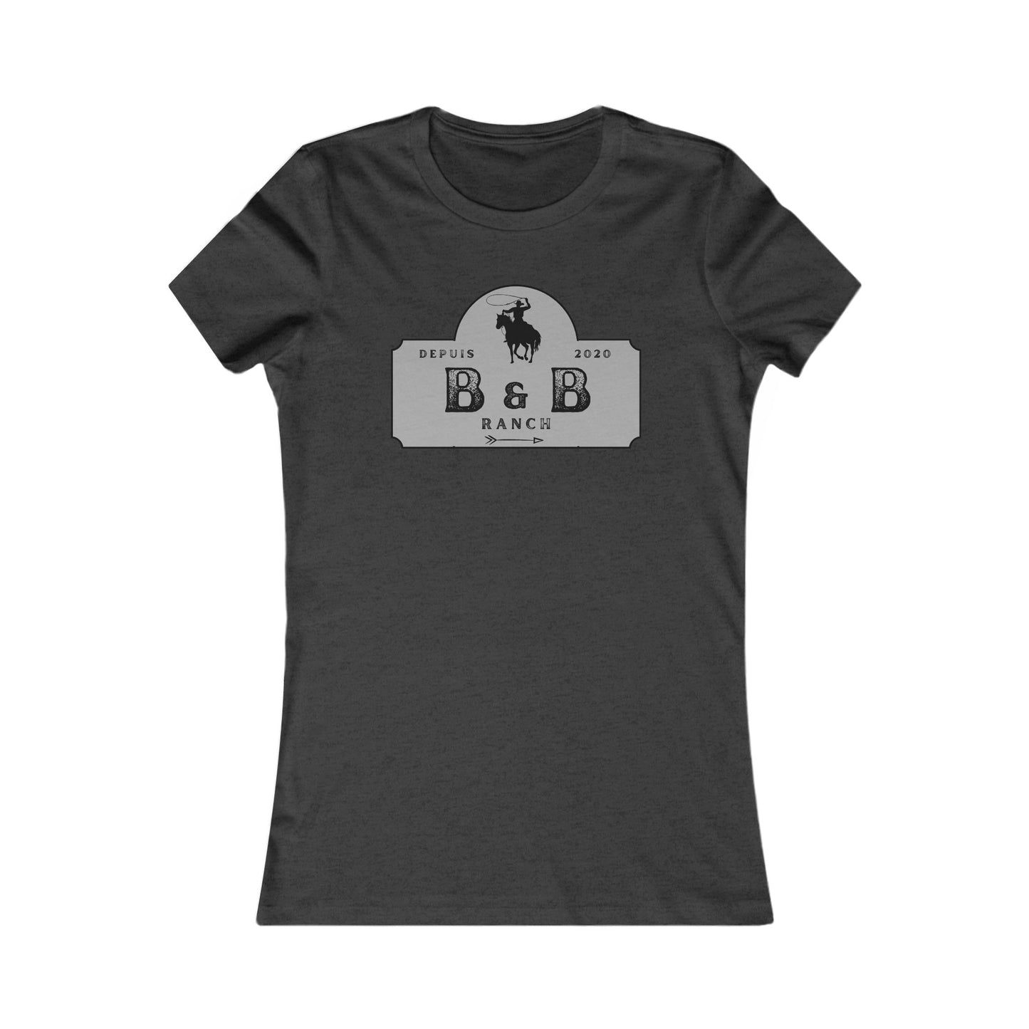 AJUSTÉ T-SHIRT WOMEN B & B RANCH LOGO