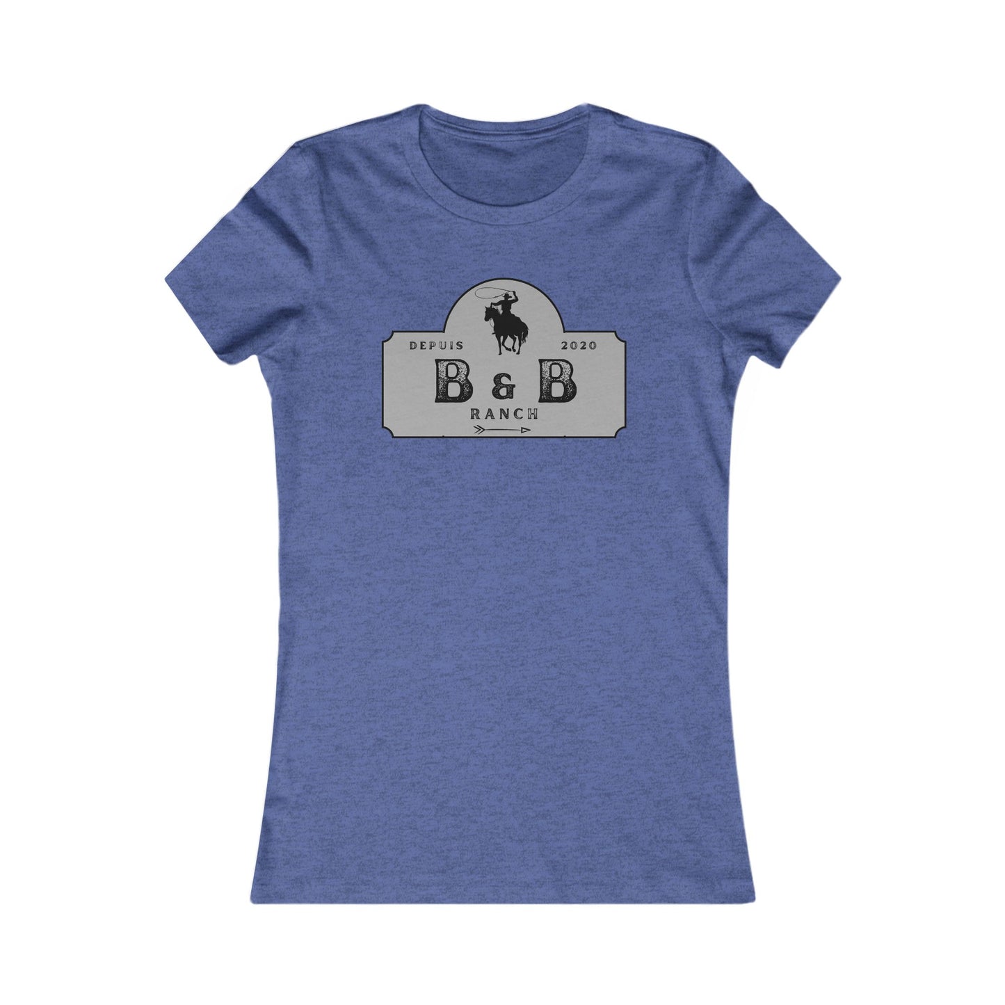 AJUSTÉ T-SHIRT WOMEN B & B RANCH LOGO