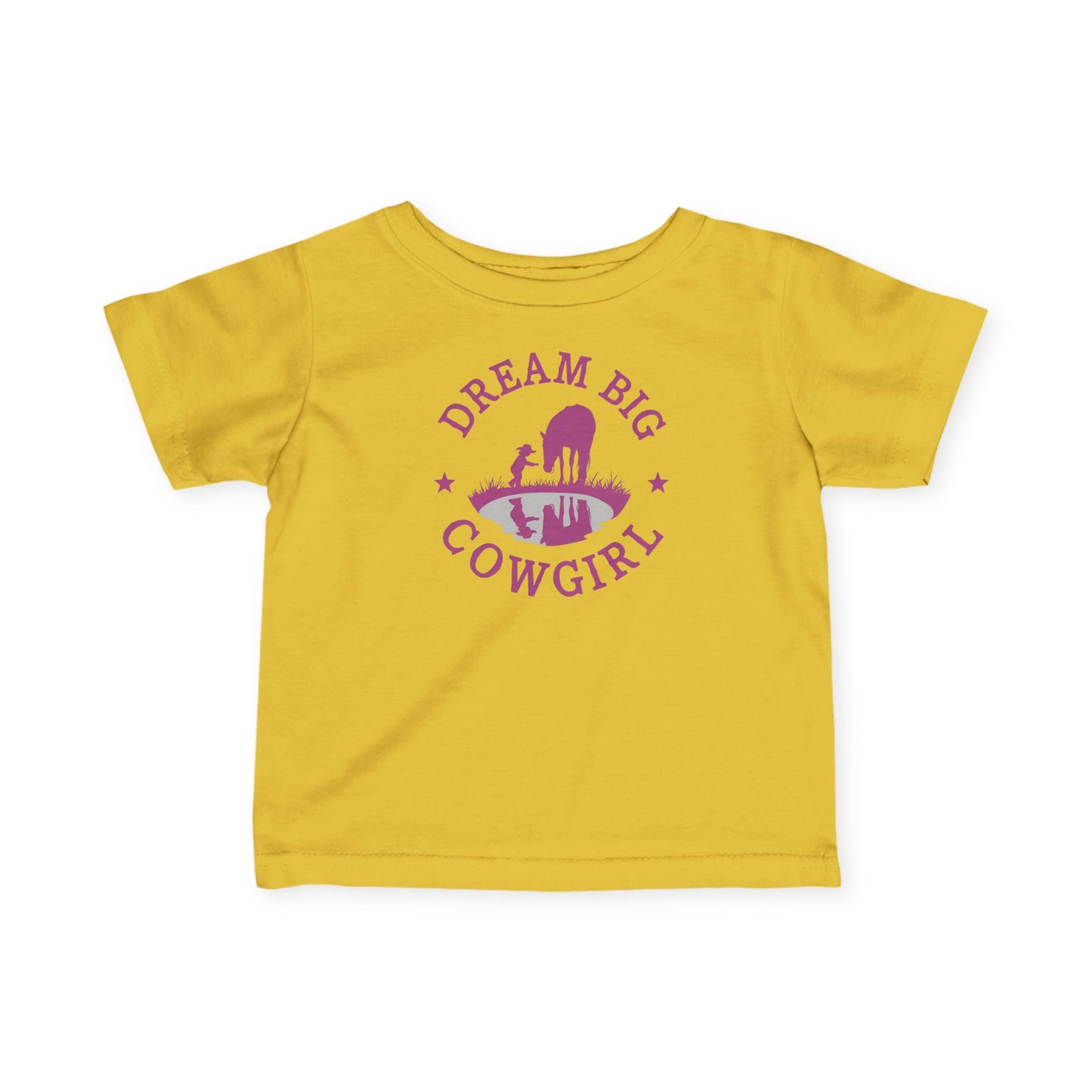 'Dream Big Cowgirl' Western Baby Shirt