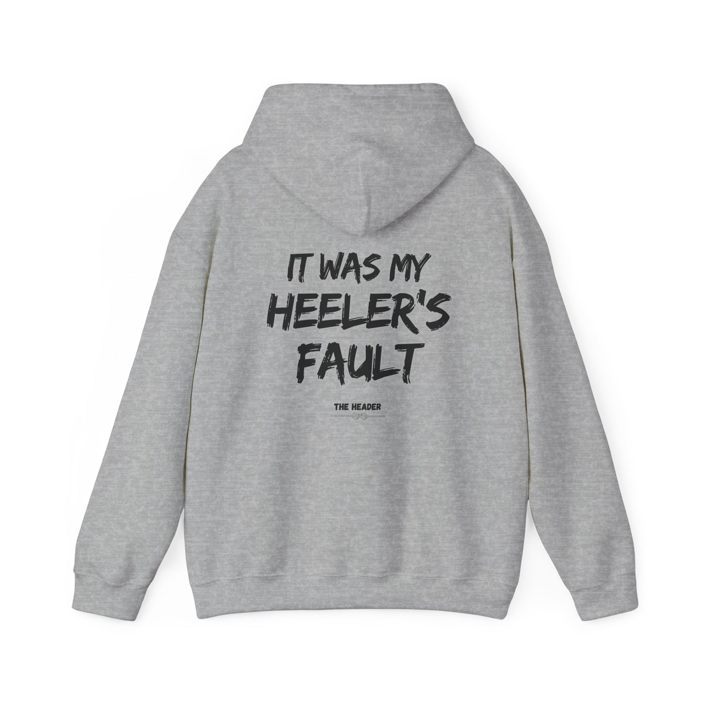 HEELER'S FAULT TEAM ROPING PARTNER RODEO Unisex Heavy Blend™ Hooded Sweatshirt