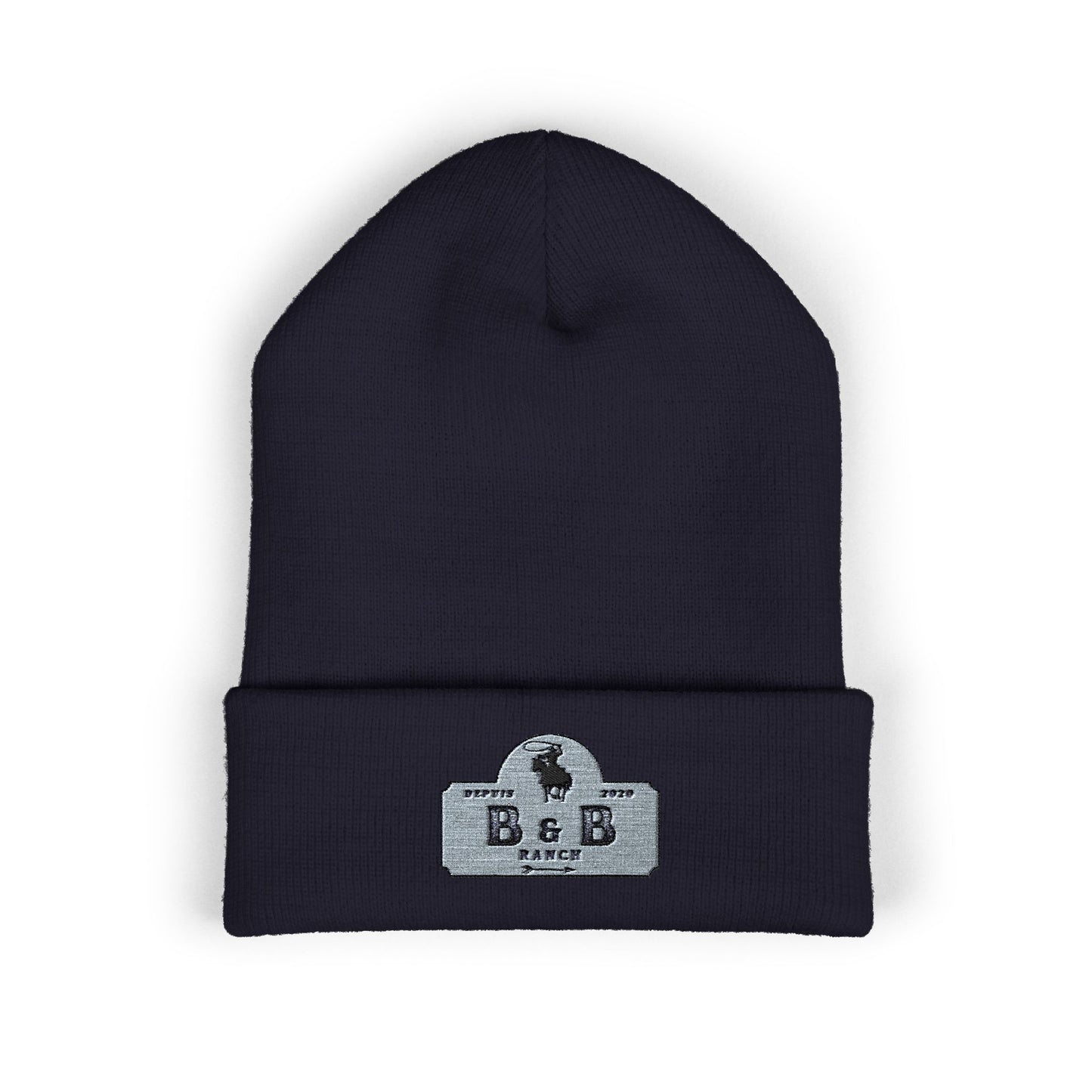 Stylish Embroidered Classic Cuffed Beanie for Fashionable Outdoor Adventures