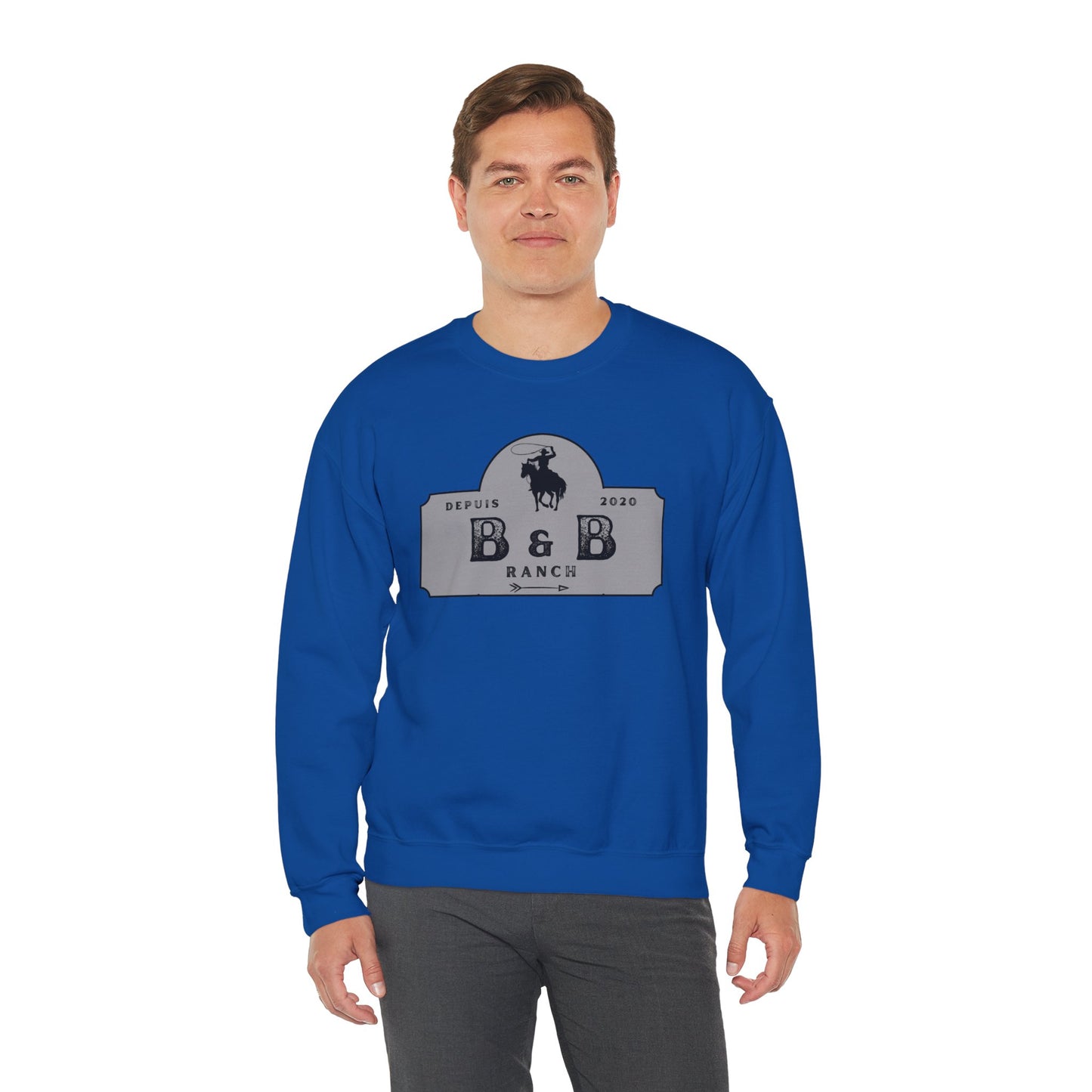 B & B RANCH LOGO Unisex Heavy Blend™ Crewneck Sweatshirt