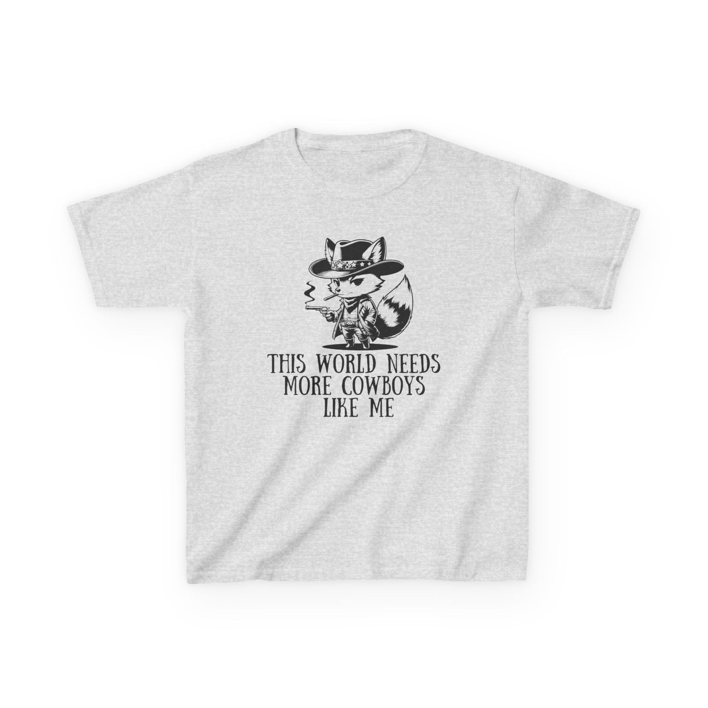 Kids Tee - Fox Cowboy World Design