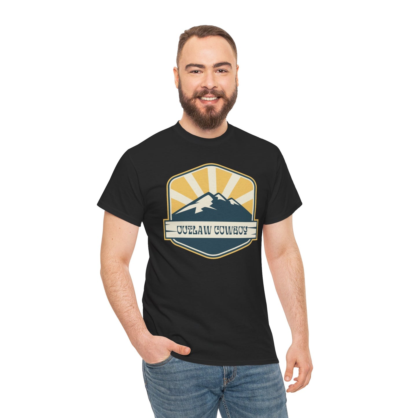 OUTLAW COWBOY Unisex Heavy Cotton Tee