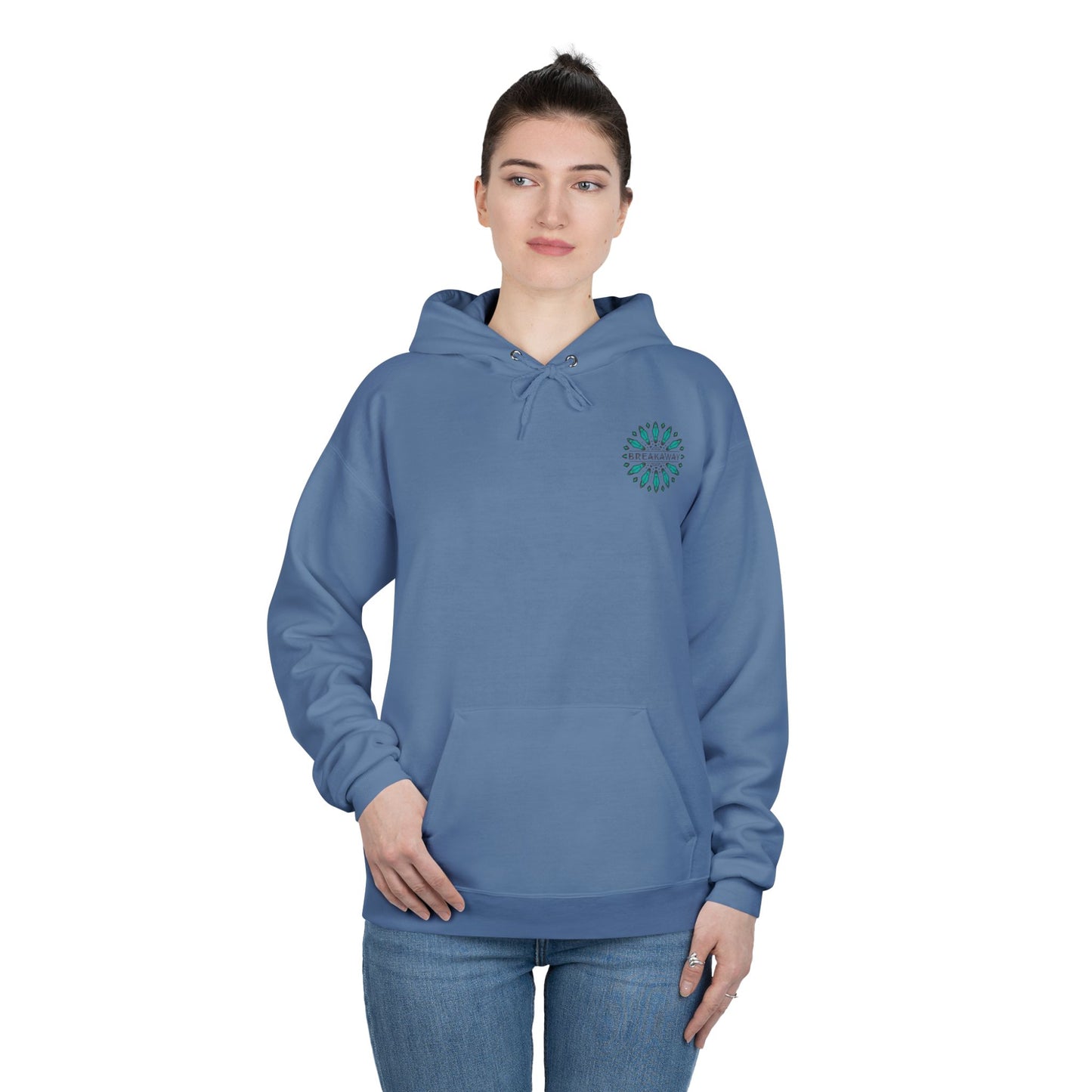 Hoodie Unisexe Breakaway - Turquoise Simple