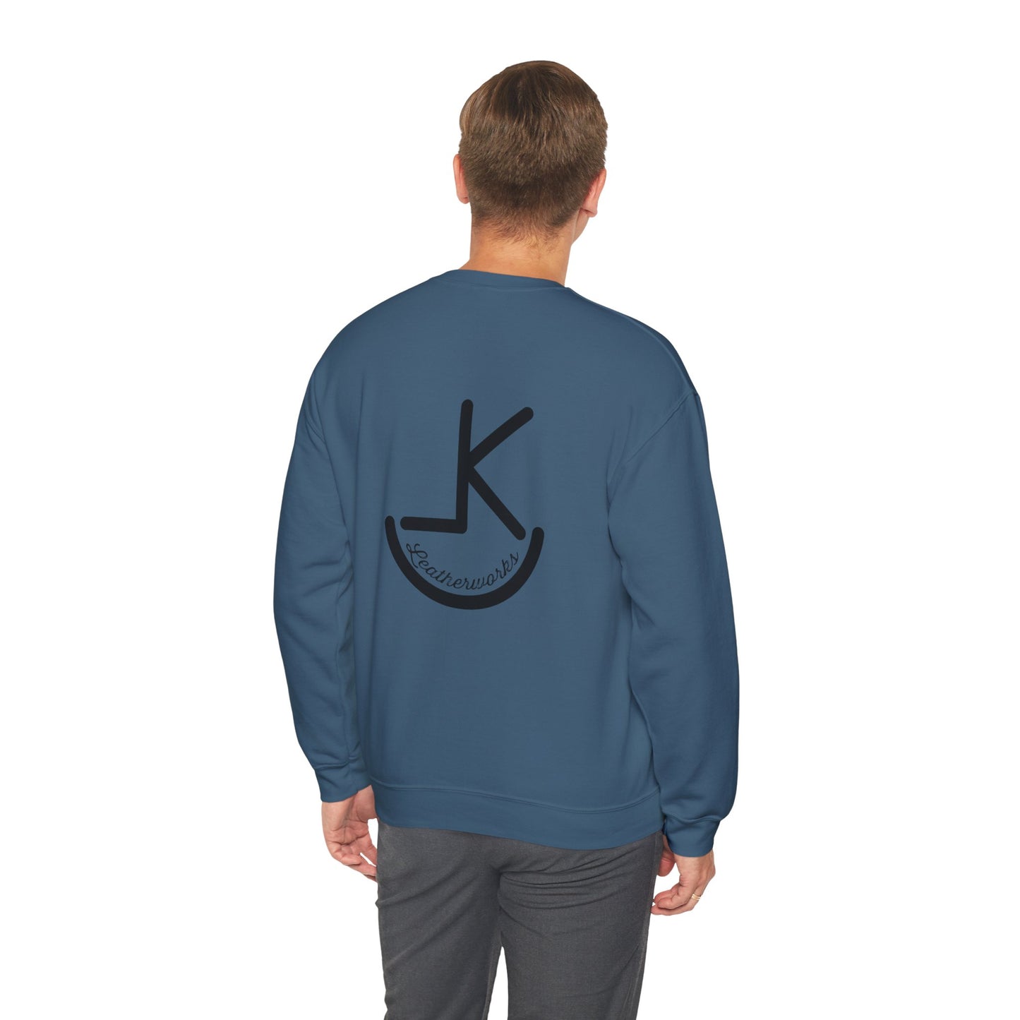 KL Leatherworks noir Minimalist Logo Crewneck Sweatshirt