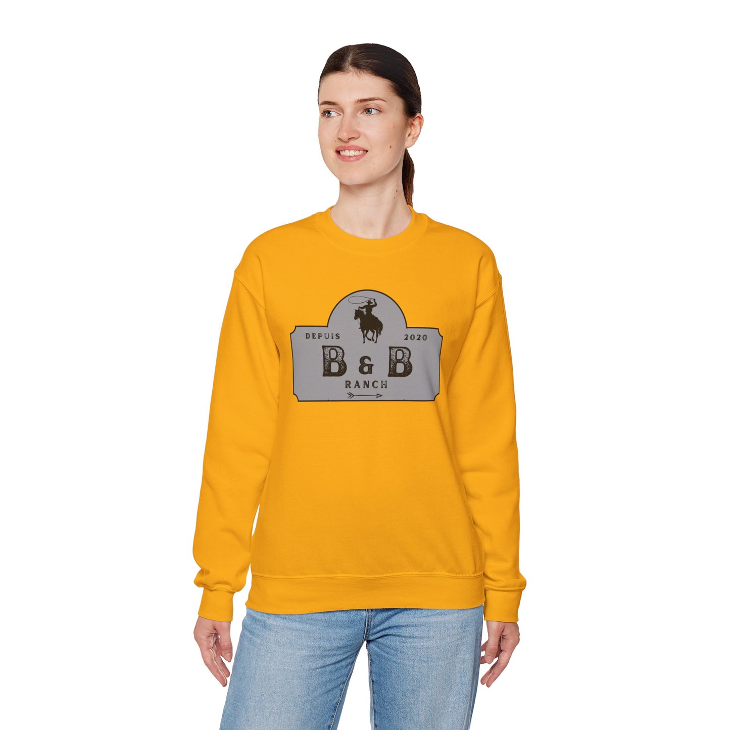 B & B RANCH LOGO Unisex Heavy Blend™ Crewneck Sweatshirt