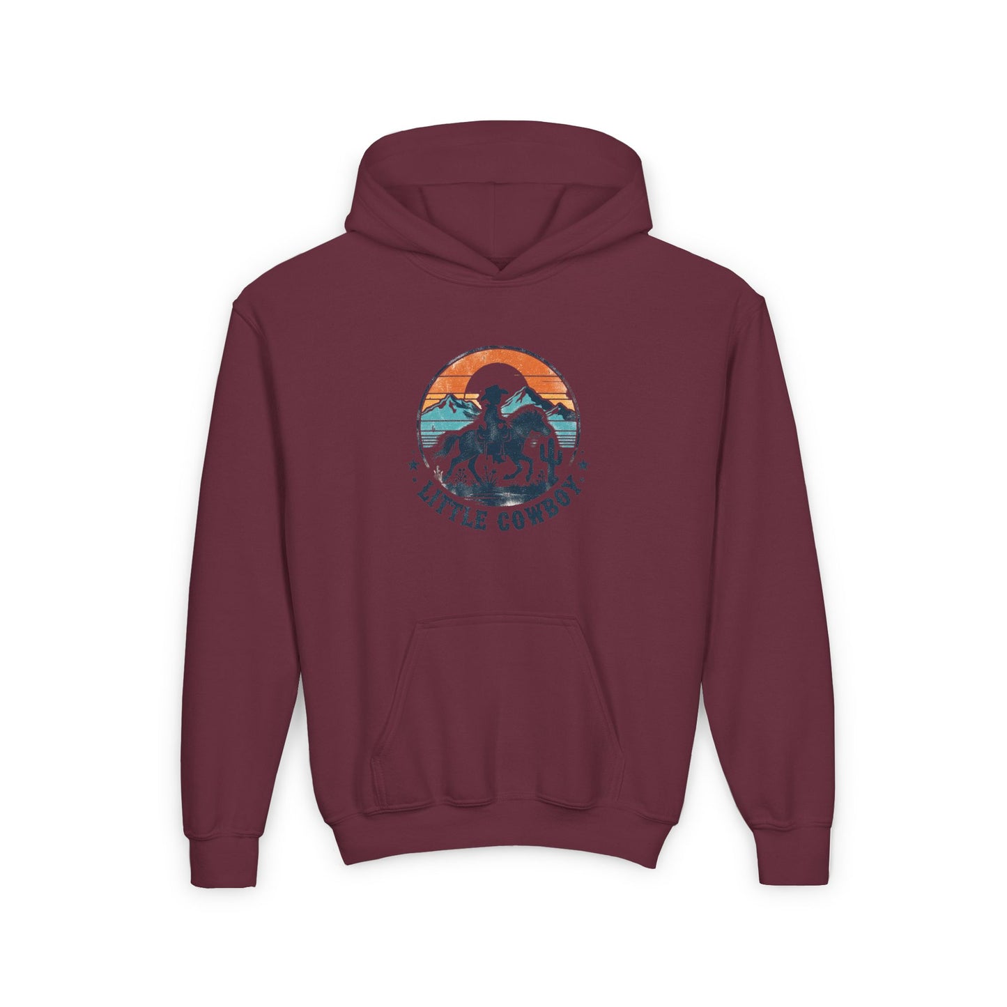 LITTLE COWBOY Youth Heavy Blend Hooded Sweatshirt